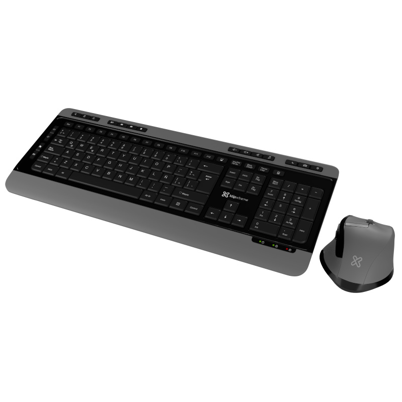 Klip Xtreme KBK-520 - Magnifik Wireless Duo Combo Teclado y Mouse / USB / Español / Negro