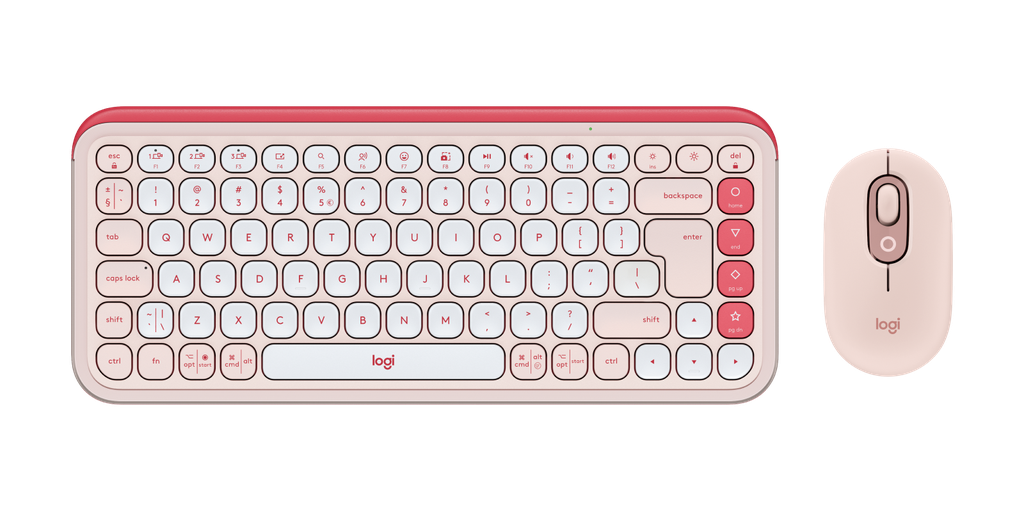 Logitech Pop Icon Combo - Keyboard &amp; Mouse Wireless y Bluetooth Multi Plataforms / Pink / Spanish