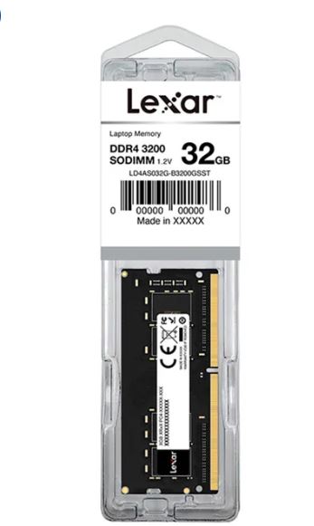 Lexar SODIM Memory 32GB DDR4 / 3200Mhz / 1.2v 