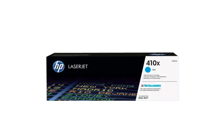 HP 410X Cian Original LaserJet Cartucho Tóner