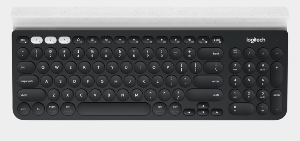 Logitech 920-008026 Wireless Multi-Device Keyboard K780 / Bluetooth / Spanish / Black 