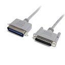 ZOECAN WL-31-25 Cable Impresora/Data DB25 a Centronic - 25pies, Gris
