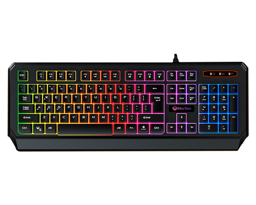 [MET-GAM-KYM-K9320-BK-121] Meetion K9320 Teclado Backlit de Gaming - USB / Rainbow LED / Negro