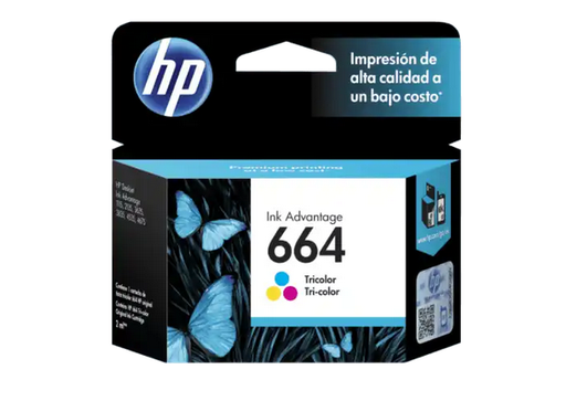 [HPE-PRT-INK/TON-F6V28ALL-TR-320] HP 664TC Tricolor Ink Cartridge