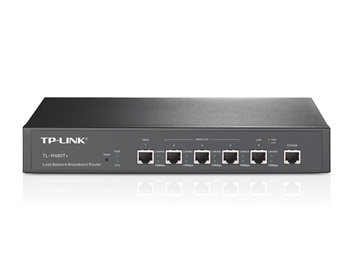 [TPL-NET-ROU-R480T-BK-321] TP-LINK R480T+ Medium Business Router - 1*Wan + 4*Ports Progamable