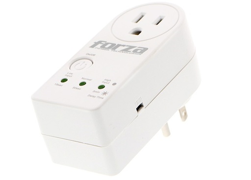 [FOR-UPS-AVR-FVP1201B-WH-320] Forza Zion FVP-1201B - Surge Protector / 900J / 120V / 1 Outlet, NEMA