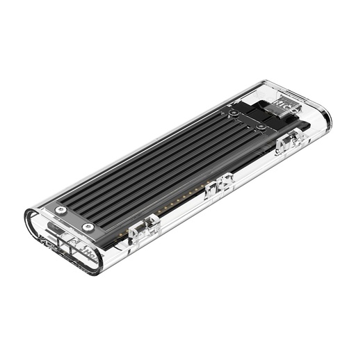 [ORI-STO-SSD-TCM2FC3-NA-421] ORICO TCM2F-C3 - NGFF M.2 Enclousure USB-C / 5Gbps / Acrilic / Transparent