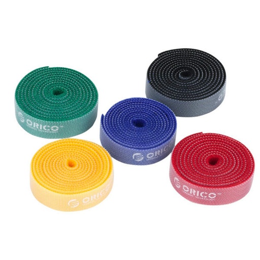 [ORI-ACC-CBL-CBT1S-NA-421] ORICO CBT-1S Ajustador de Cables Velcro - 1.0m  longitud / Colores Variados