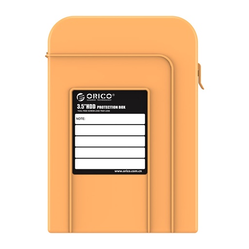 [ORI-STO-ACC-PHI35V1OR-YL-421] ORICO PHI35-V1-OR  - Caja de Protección para HDD 3.5&quot; / Amarillo