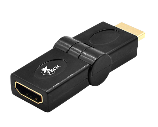 [XTE-MSC-CBL-XTC347-BK-320] XTech XTC-347 - Adaptador HDMI Macho a  HDMI Hembra / Ángulo Ajustable - Negro