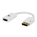 XTech XTC-358 - Adaptador DisplayPort a HDMI Hembra / M-H / Blanco