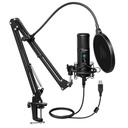 Maono AU-PM421 Professional Podcasting and Streaming Microphone Set / USB / Black