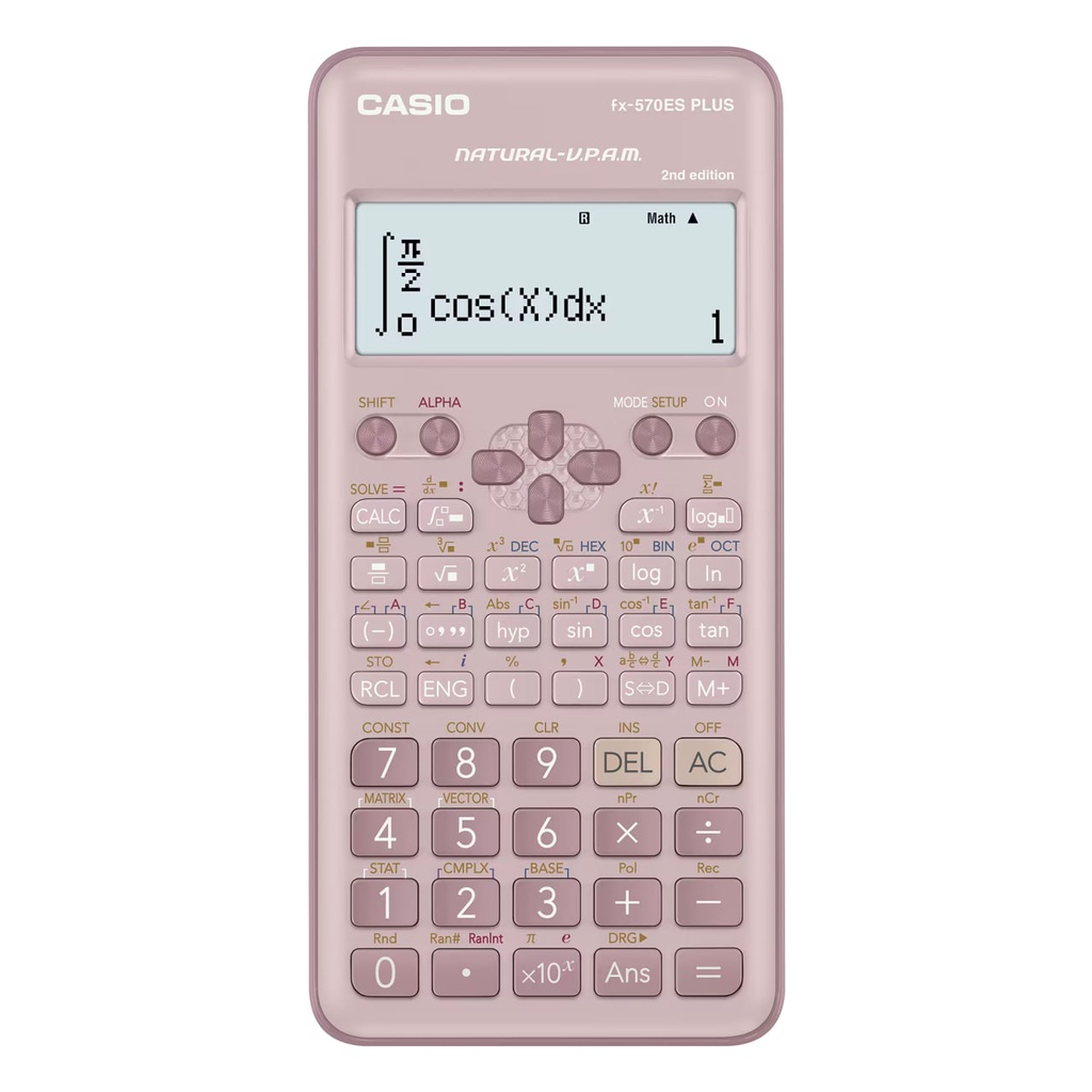 Casio Fx 570ES Plus 2nd Edition Scientific Calculator 417 Functions Pink Saga 2 Go