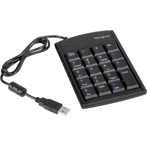 [TAR-KYM-BT-PAUK10U-BK-123] Targus PAUK10U Teclado Numérico + HUB USB