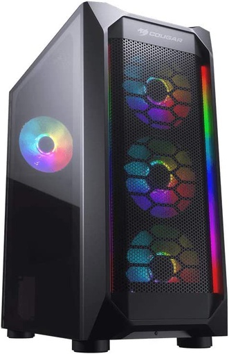 [COU-CPU-ACC-MX410MG-NA-223] Cougar MX410 Mesh-G Gaming Case / RGB / Black