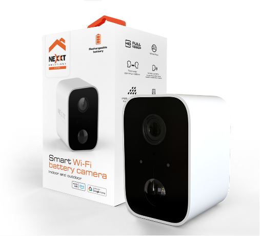 [NEX-NET-CAM-0640-WH-223] Nexxt NHC-0640 - Cámara Inalámbrica con Batería Ip Para Interiores y Exteriores / 1080p / Blanco 