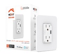 Nexxt NHE-W100 -  Tomacorriente de pared inteligente / USB / Blanco