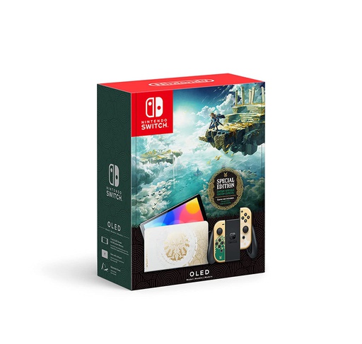 [NIN-GAM-HEGSKDSAAAUSZ-BK-322] Nintendo Switch Oled  Edicion Especial The Legend of Zelda Tear of The Kingdom Consola Gamer - Juegos no incluidos