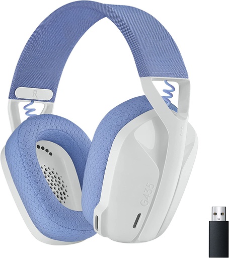 [LOG-HYM-GAM-981001073-WH-323] Logitech G435 Stereo Wireless Gaming Headset - Bluetooth / USB / White