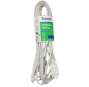 Troen Electric Extension Cord - 12ft / 2*18AWG / 8A / Indoor / White