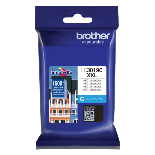 [BRO-PRT-INK-LC3019CXXL-NA-323] Brother LC3019C XXL Ink cartridge - Cian - Cartucho de tinta para MFC-J5330DW / J6530DW / J6730DW / J6930DW