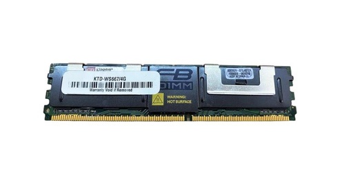 [KIN-MEM-COM-TDWS667/4G-BK-320] Kingston 4GB Fully Buffered sDDR2 667 MHz para servidores.