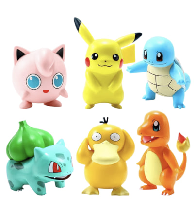 [GNC-GAM-ACC-POKEMON-NA-423] Generic Figure Pokemon - 4CM /Set de 6pcs.