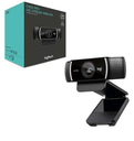 Logitech C922 Pro HD Webcam 1080p 30fps (720p 60fps) + Microphone + Tripod