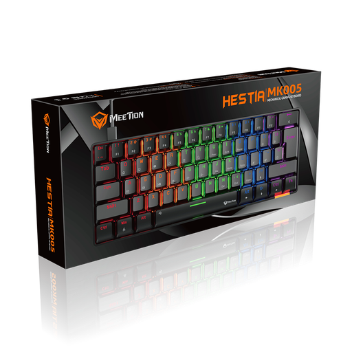 [KYM-GAM-MEE-MK005B-NA-124] Meetion MK005B Teclado Mecánico de Gaming 60%