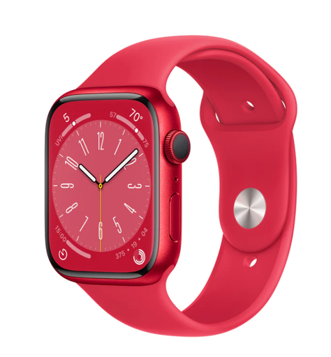 [APL-CEL-WAT-MNP73LZ/A-RE-324] Apple Watch MNP73LZ/A Series 8 (GPS) 41MM Red Aluminum Case /Red Sport Band - (PRODUCT)Red