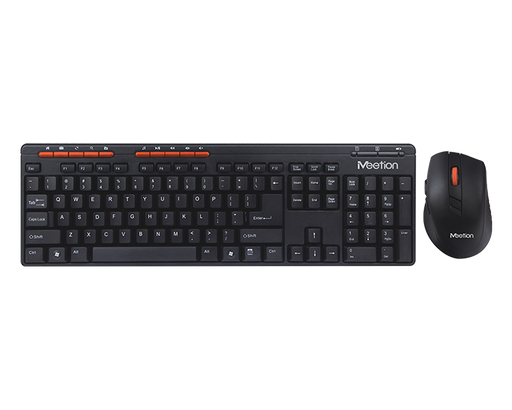 [MET-KYM-ACC-4100-BK-420] Meetion 4100 Combo Multimedia Inalambrico - Mouse &amp; Teclado / para SmartTV, TVBox / Android / Windows /Black Negro