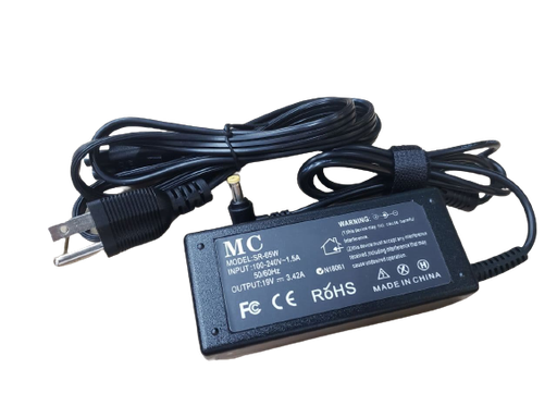 [GEN-PSU-ADP-AC19V342A-BK-420] Adaptador AC/DC Genérico compatible para ACER Cargador 19V3.42A / Tip 5.5*1.7mm