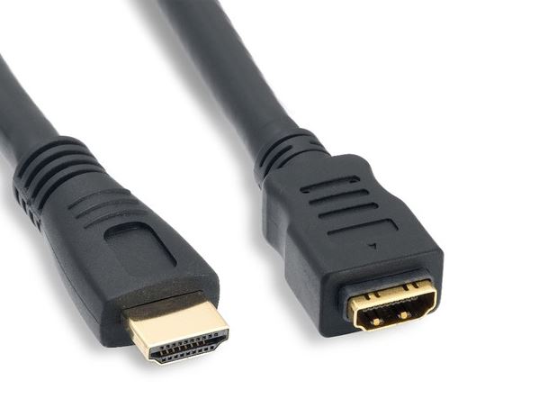 Generic Cable HDMI Male Female 3m Black Saga 2 Go