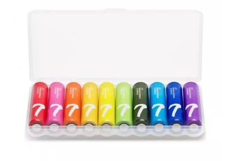 [BAT-CON-XIA-Z17-NA-125] XIAOMI ZI7 Batería AAA Alcalina de Colores - 10-Pack