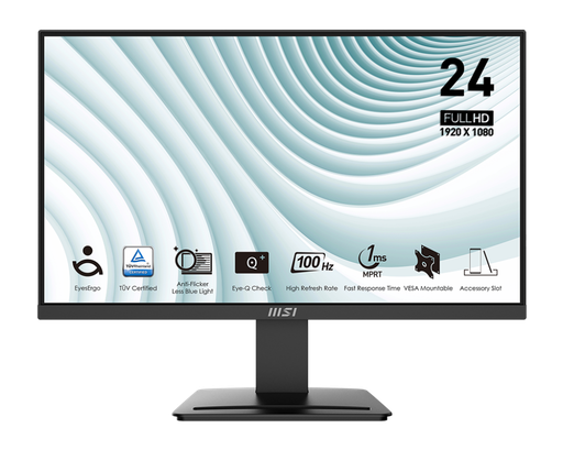 [MON-GAM-MSI-MP2412F-BK-125] MSI MP2412 Monitor Gaming de 24&quot; 100Hz