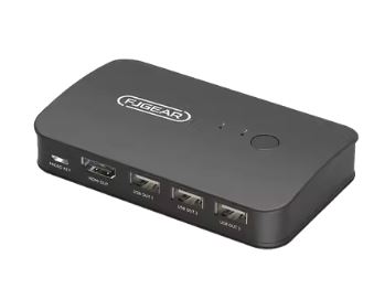 [GER-MSC-ADP-FJHK401-BK-225] FJGEAR FJ-HK401 HDMI HD Video KVM Switch 4 Port