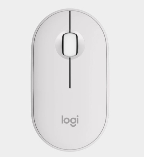 [LOG-ACC-ACC-910007047-WH-225] Logitech 910-007047 Ratón Inalámbrico Pebble M350 / Bluetooth / 2.4GHz / Blanco
