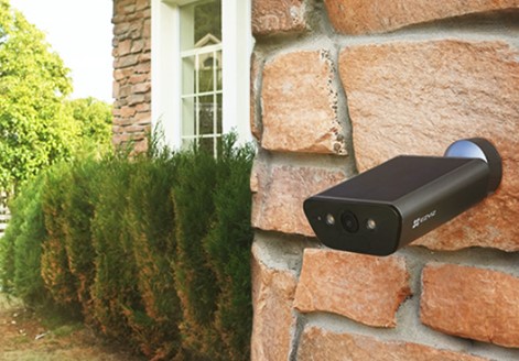 [EZV-CAM-SUR-EB5-NA-225] Ezviz EB5 - Outdoor 4K Smart Wifi Camera with integrated solar Panel / IP65 / Black 