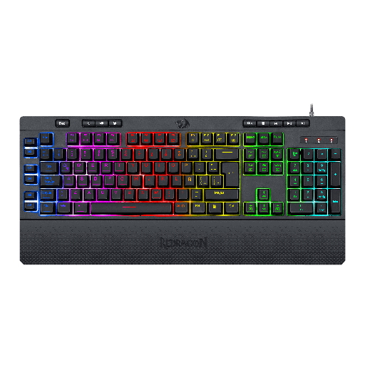 [KYM-GAM-RED-K512RGBSP-BK-225] REDRAGON SHIVA Gaming RGB Keyboard - Black