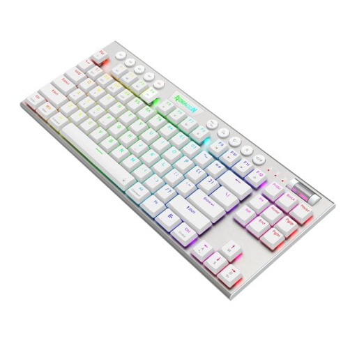 [KYM-GAM-RED-K621WRGB-WH-225] REDRAGON HORUS TKL Wireless Mechanical RGB Gaming Keyboard - 2.4GHz, BT, USB / White