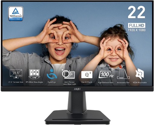 [MON-GAM-MSI-MP225-BK-225] MSI MP225 Monitor Gaming de 21.5&quot; 100Hz - HDMI