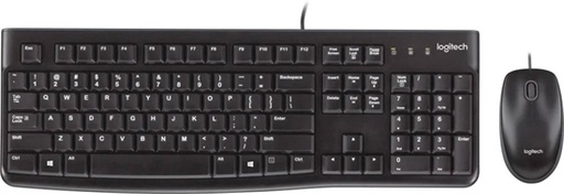 [LOG-ACC-ACC-920002565-BK-325] Logitech MK120 Combo Teclado y Mouse Estánard, USB, Inglés , Negro