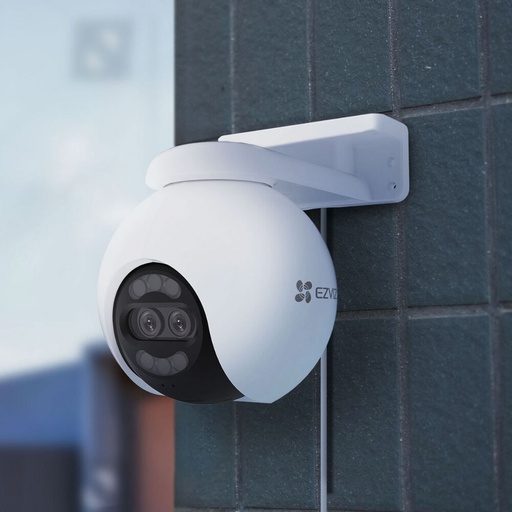 [CAM-SEG-EZV-CSH80X-WH-325] Ezviz H80x Dual 4K IR Smart Home Wifi Camera -  PAN &amp; TILT / AI human &amp; vehicle shape detection / microSD up to 512GB / White