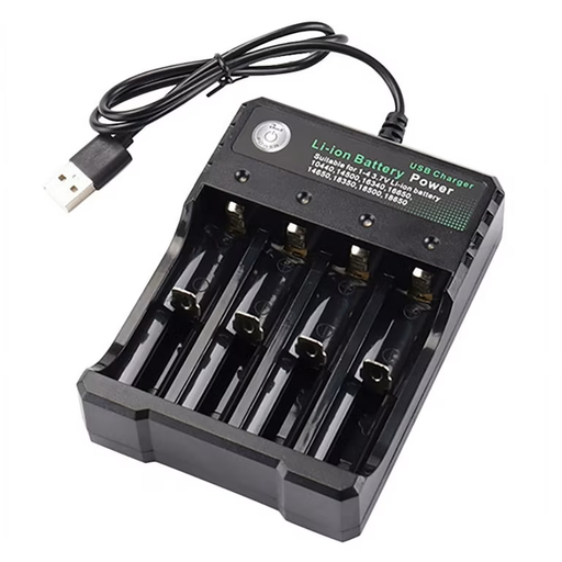 [ACC-MSC-ZOE-1865012-BK-325] Zoecan 18650-12 Cargador USB para Baterias #18650 1.2v-1.5v / 3.7v-4.2v