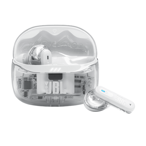 [JBL-AYM-WRL-BEAM2GHOST-NA-425] JBL Tune Beam 2 Ghost - Auriculares inalámbricos con cancelación de ruido / Blanco