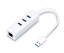 TP-link UE330 USB3.0 3-Puertos Hubs & Tarjeta de Red Gigabit - Blanco